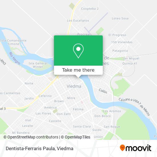 Mapa de Dentista-Ferraris Paula