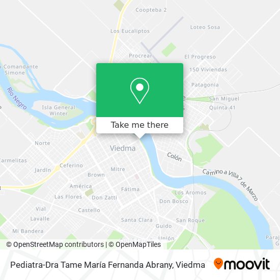 Mapa de Pediatra-Dra Tame María Fernanda Abrany