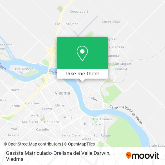 Gasista Matriculado-Orellana del Valle Darwin map