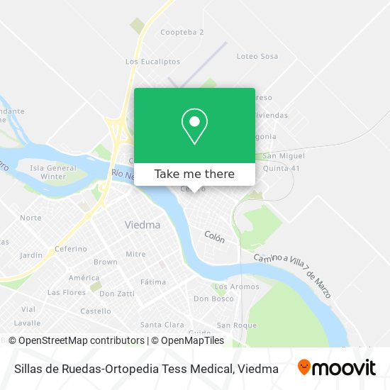 Mapa de Sillas de Ruedas-Ortopedia Tess Medical
