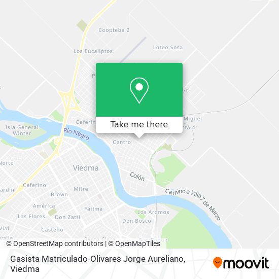 Gasista Matriculado-Olivares Jorge Aureliano map