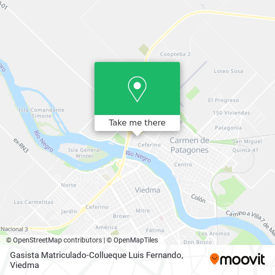 Mapa de Gasista Matriculado-Collueque Luis Fernando
