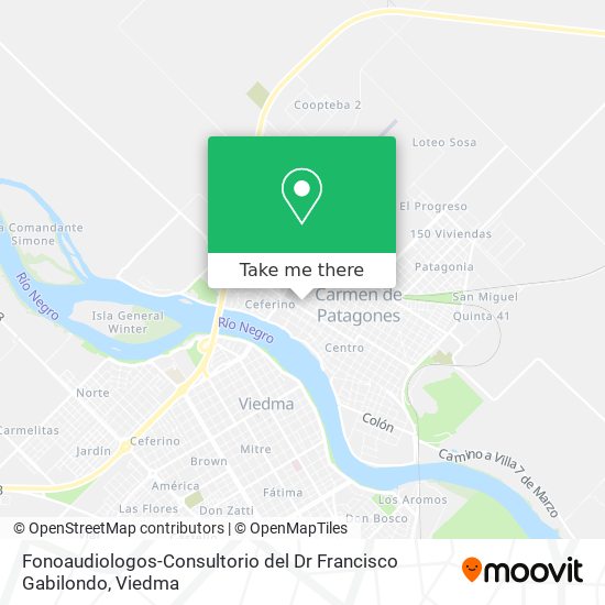 Fonoaudiologos-Consultorio del Dr Francisco Gabilondo map