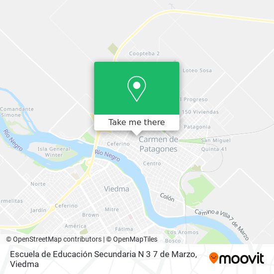 Escuela de Educación Secundaria N 3 7 de Marzo map