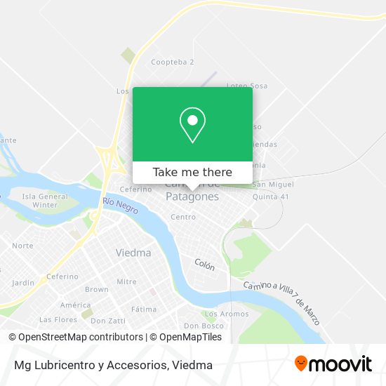 Mapa de Mg Lubricentro y Accesorios