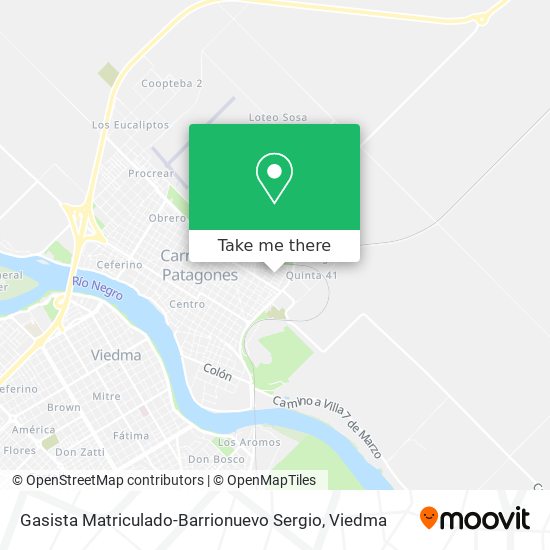 Mapa de Gasista Matriculado-Barrionuevo Sergio