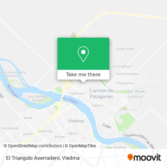 El Triangulo Aserradero map