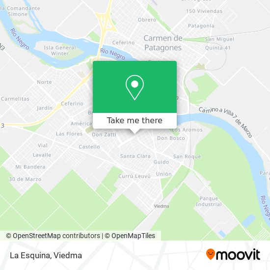 Mapa de La Esquina