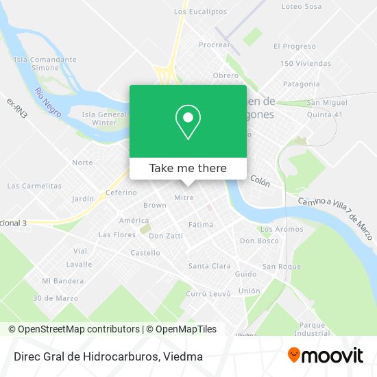 Direc Gral de Hidrocarburos map