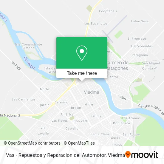 Vas - Repuestos y Reparacion del Automotor map