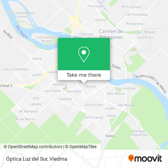 Óptica Luz del Sur map