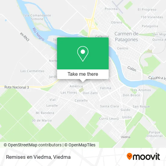 Remises en Viedma map