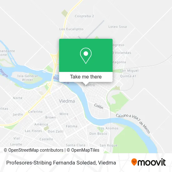 Profesores-Stribing Fernanda Soledad map