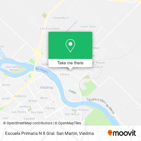 Mapa de Escuela Primaria N 8 Gral. San Martin