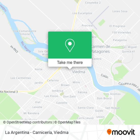Mapa de La Argentina - Carnicería