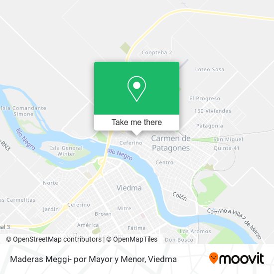 Mapa de Maderas Meggi- por Mayor y Menor