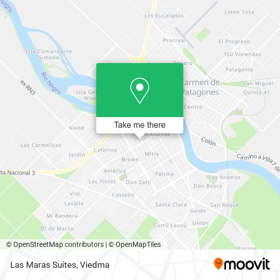 Mapa de Las Maras Suites