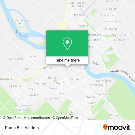 Roma Bar map
