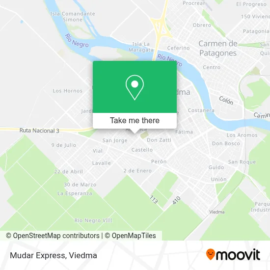 Mudar Express map