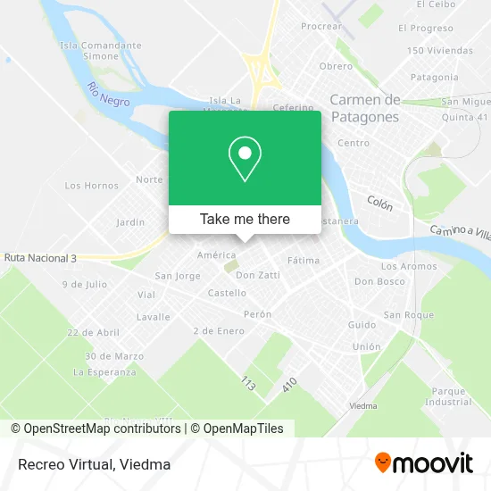 Recreo Virtual map