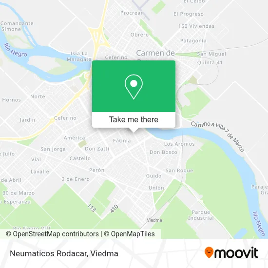 Neumaticos Rodacar map