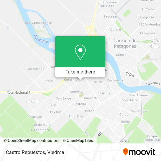 Castro Repuestos map