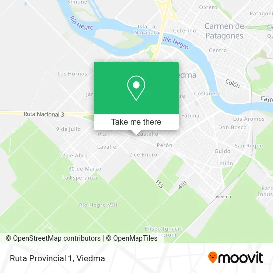 Ruta Provincial 1 map