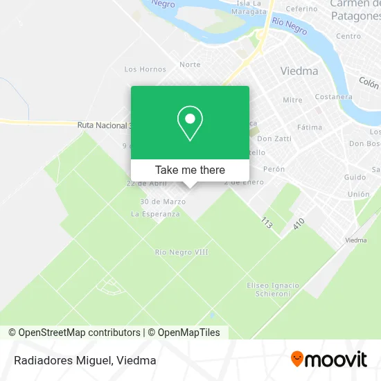 Radiadores Miguel map