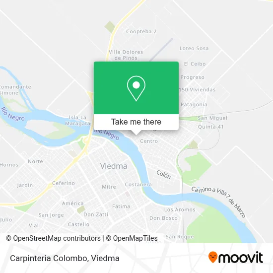 Carpinteria Colombo map