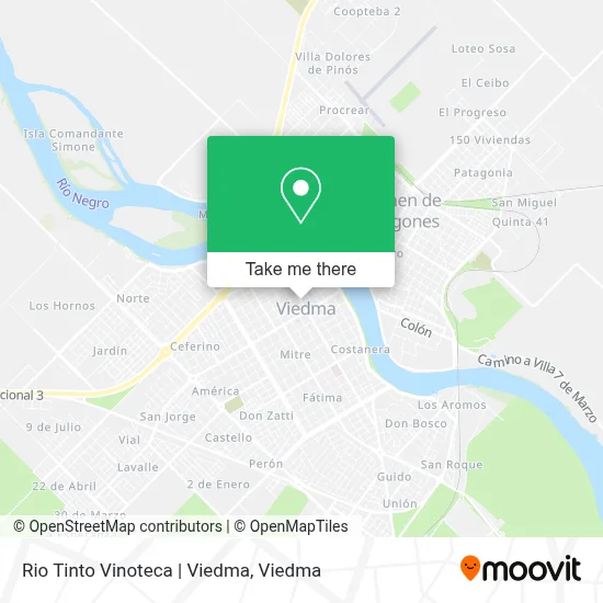 Rio Tinto Vinoteca | Viedma map