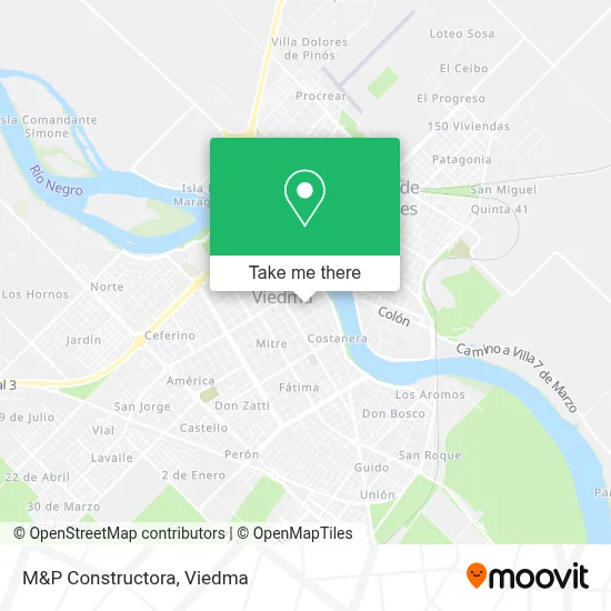 M&P Constructora map
