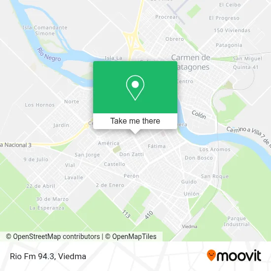 Rio Fm 94.3 map