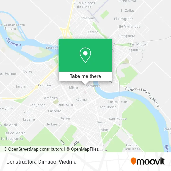 Constructora Dimago map