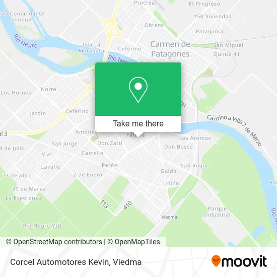 Corcel Automotores Kevin map
