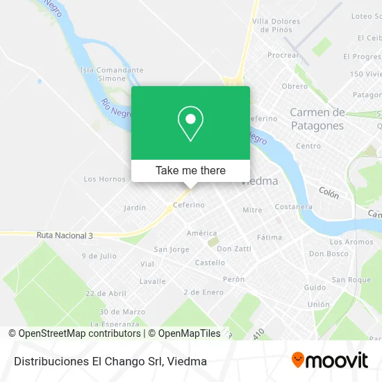 Distribuciones El Chango Srl map