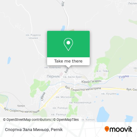 Спортна Зала Миньор map