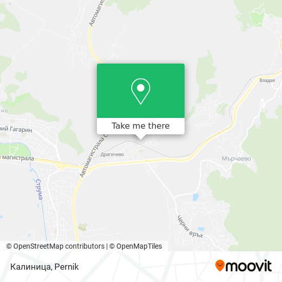 Калиница map