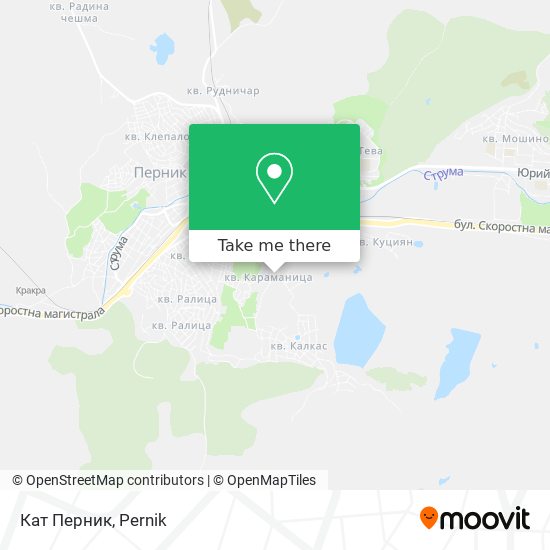 Кат Перник map