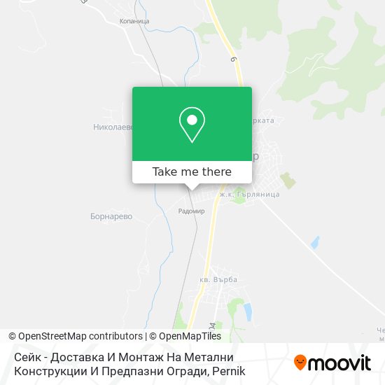 Сейк - Доставка И Монтаж На Метални Конструкции И Предпазни Огради map
