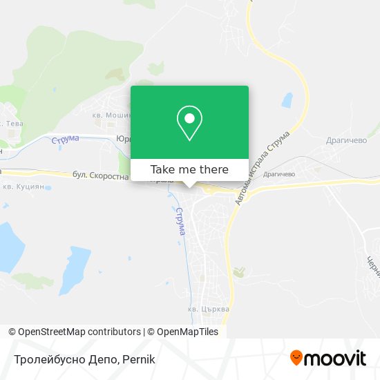 Тролейбусно Депо map