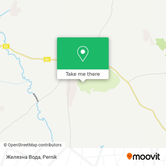 Желязна Вода map