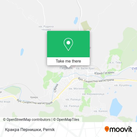 Карта Кракра Пернишки