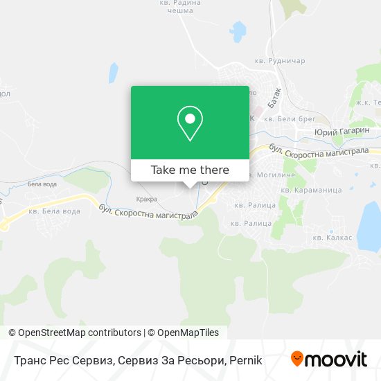 Карта Транс Рес Сервиз, Сервиз За Ресьори
