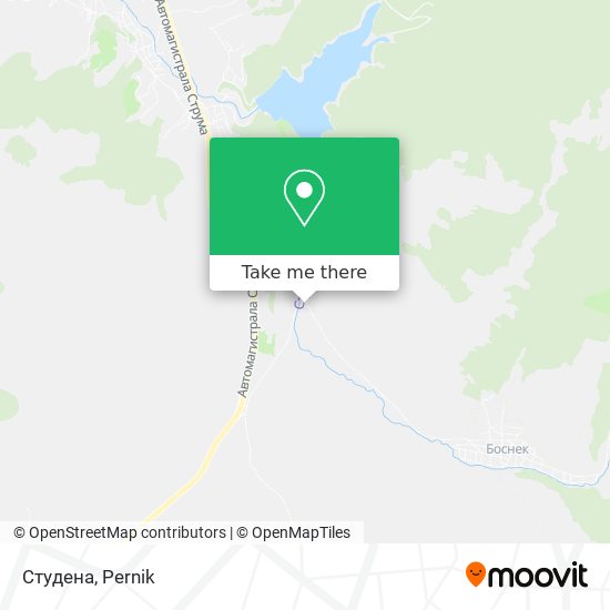 Студена map