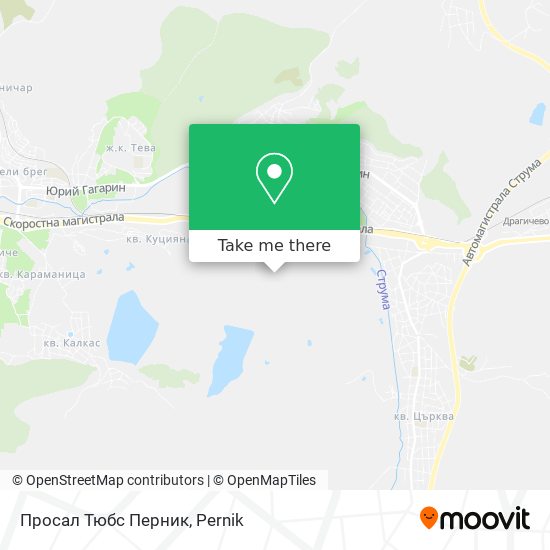 Просал Тюбс Перник map