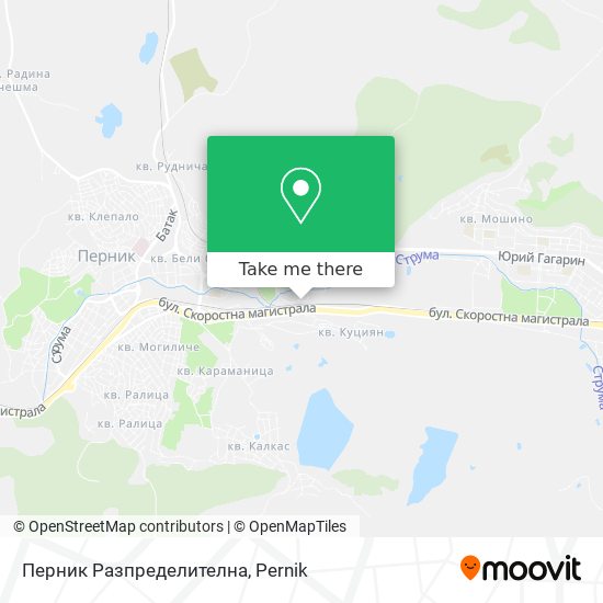 Перник Разпределителна map