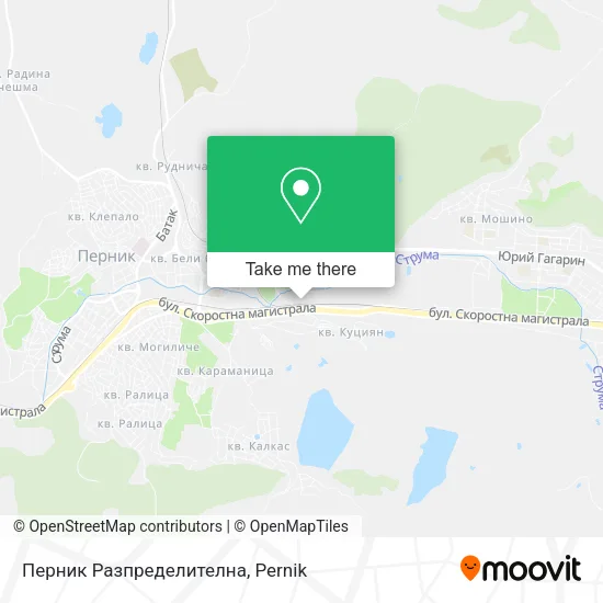 Карта Перник Разпределителна
