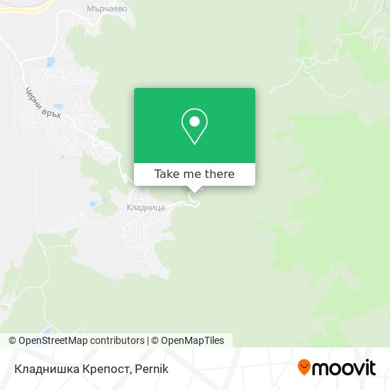 Кладнишка Крепост map