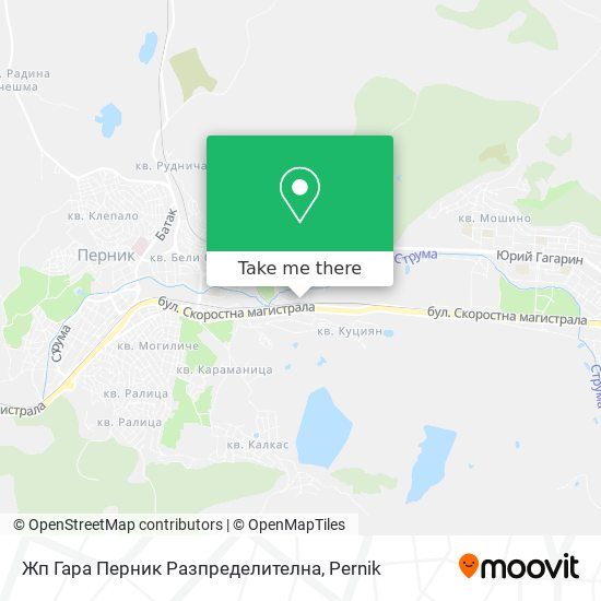 Жп Гара Перник Разпределителна map