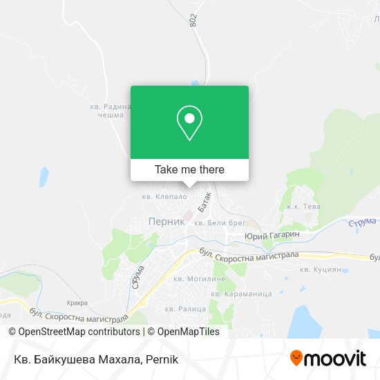 Карта Кв. Байкушева Махала